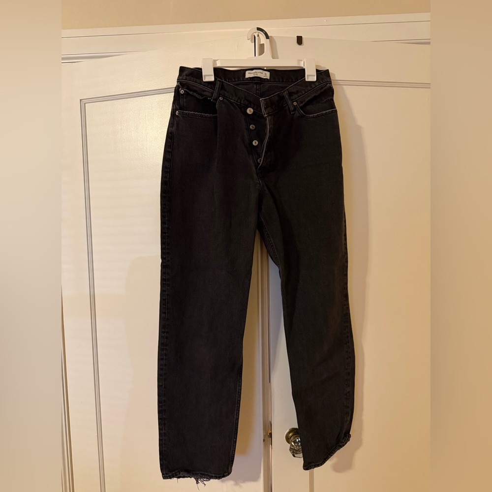 Abercrombie & Fitch Black Boyfriend Jeans